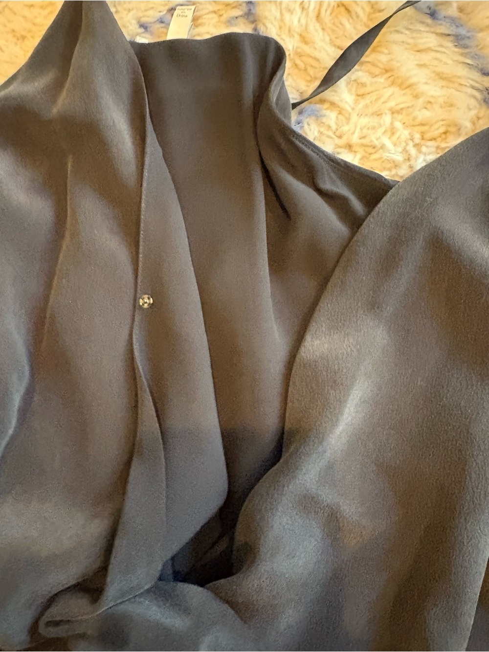 Joie 100% silk black jumpsuit - Picture 2 of 2